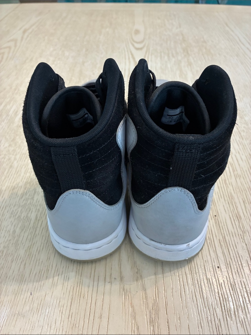 Men’s Nike Jordan Air SOG “Black Cement” High Top Sneaker Shoes (Black/Grey) - Picture 6 of 16